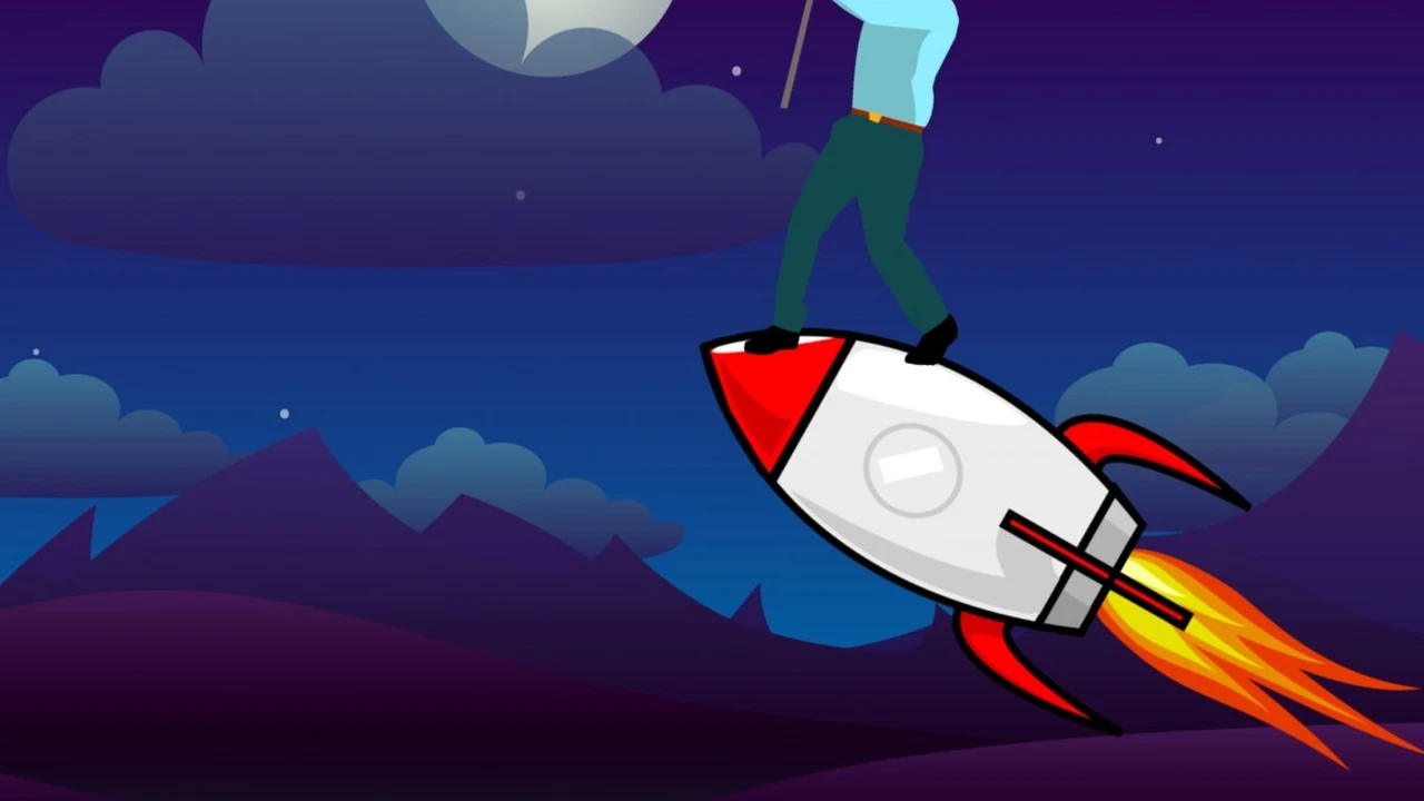 Close up on a plate of mashed potatoes, topped with baked pork chops with cream of mushroom soup, and a side of green beans.